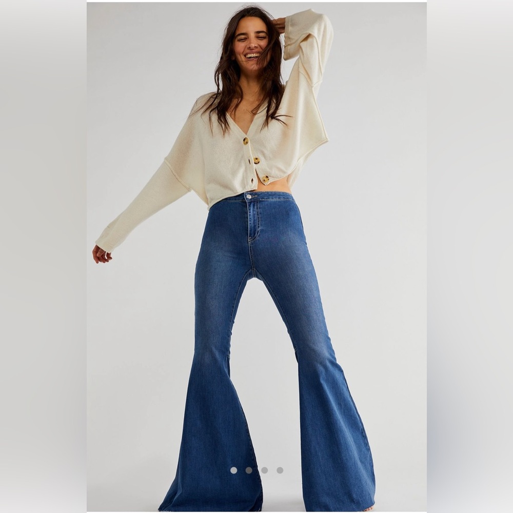 Women's Blue Flared Jeans